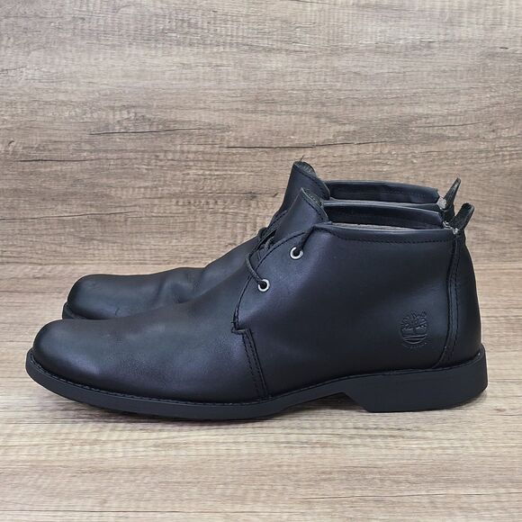 Timberland Earthkeepers Men's Size 11.5 Black Leather Waterproof Boots (5922R) - Picture 3 of 9